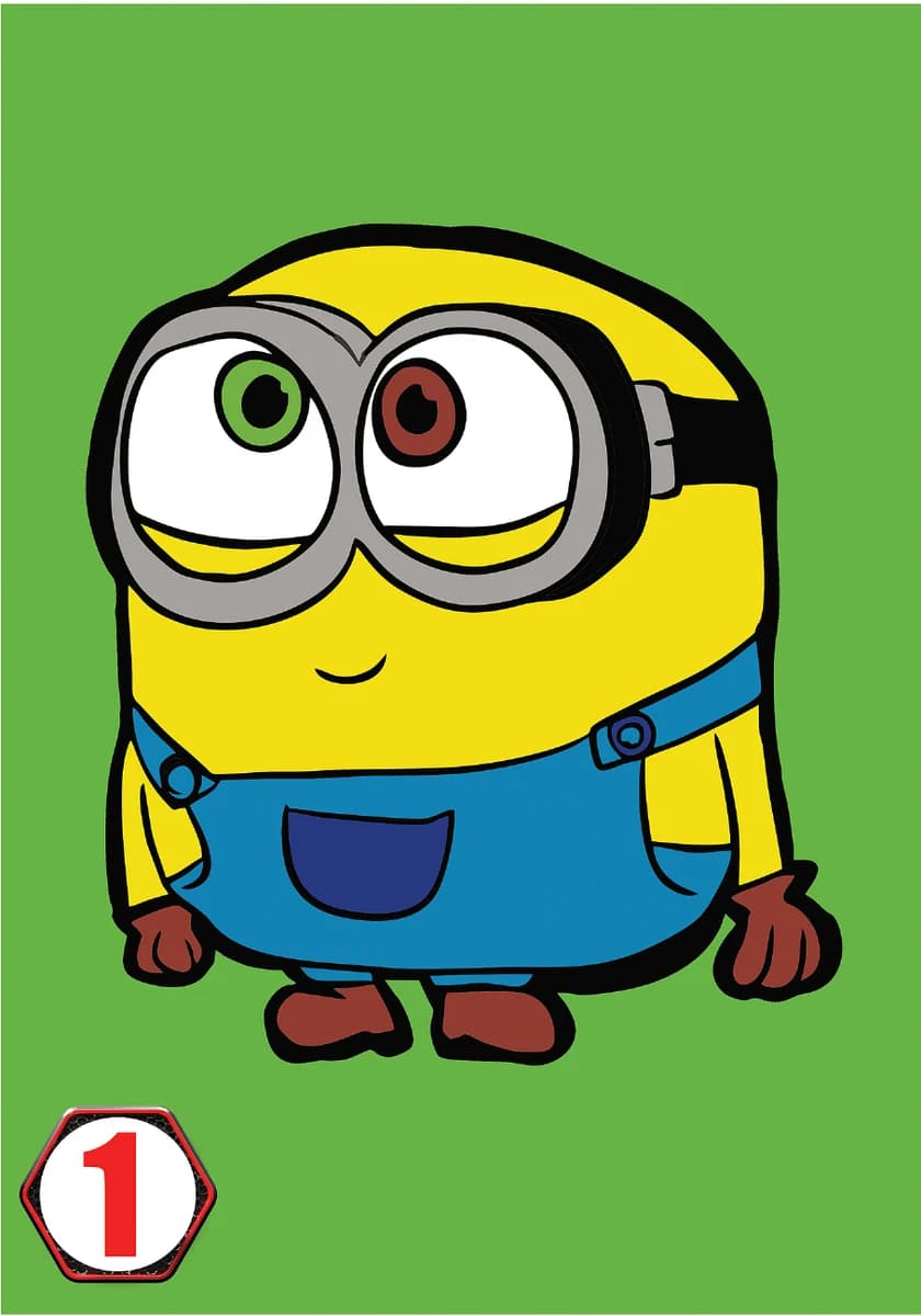 Minion — planșă de pictură cu nisip