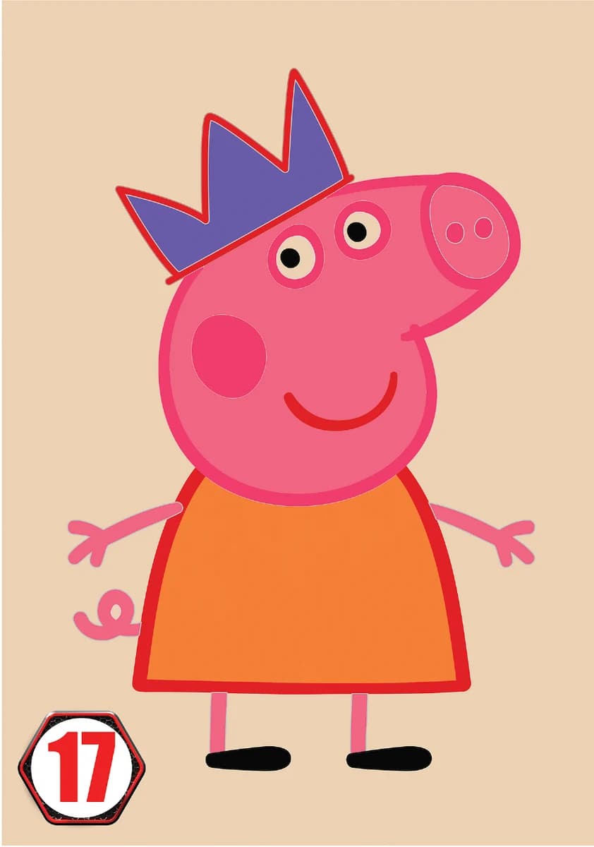 Peppa Pig — planșă de pictură cu nisip