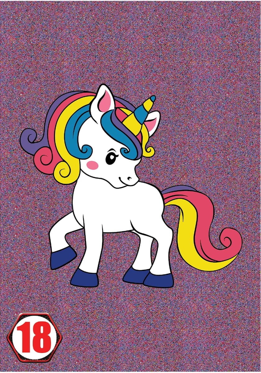 Unicorn — planșă de pictură cu nisip