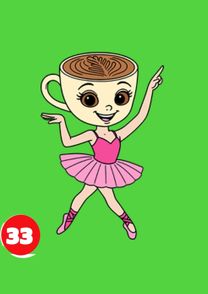 Ballerina Cappuccina — planșă de pictură cu nisip